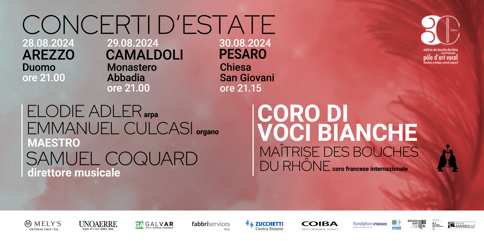 La Maîtrise fête son 30è anniversaire en Toscane du 27 au 31 aout 2024